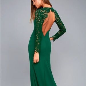 Green lulus dress